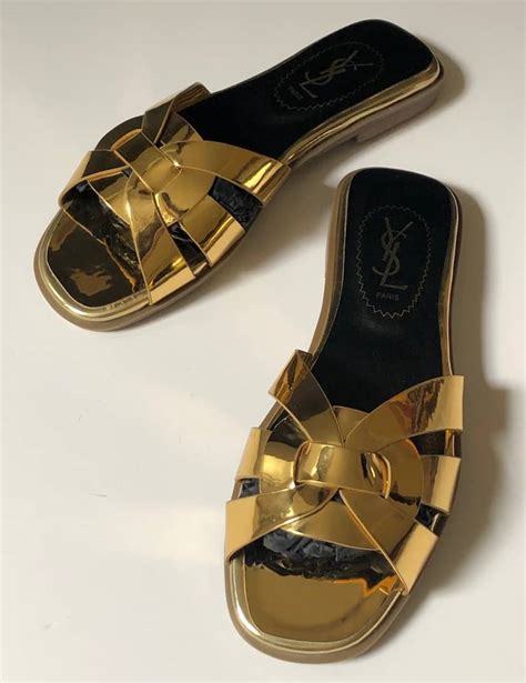 ysl tribute sandal flat